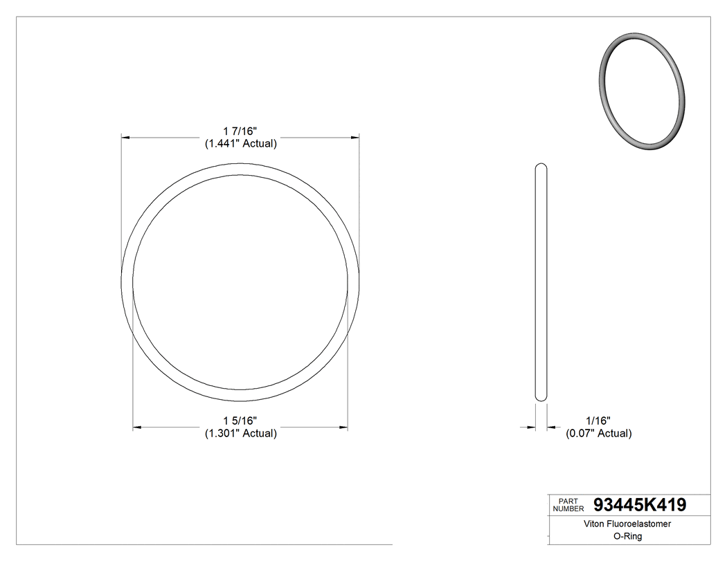Technical drawing - 93445K419